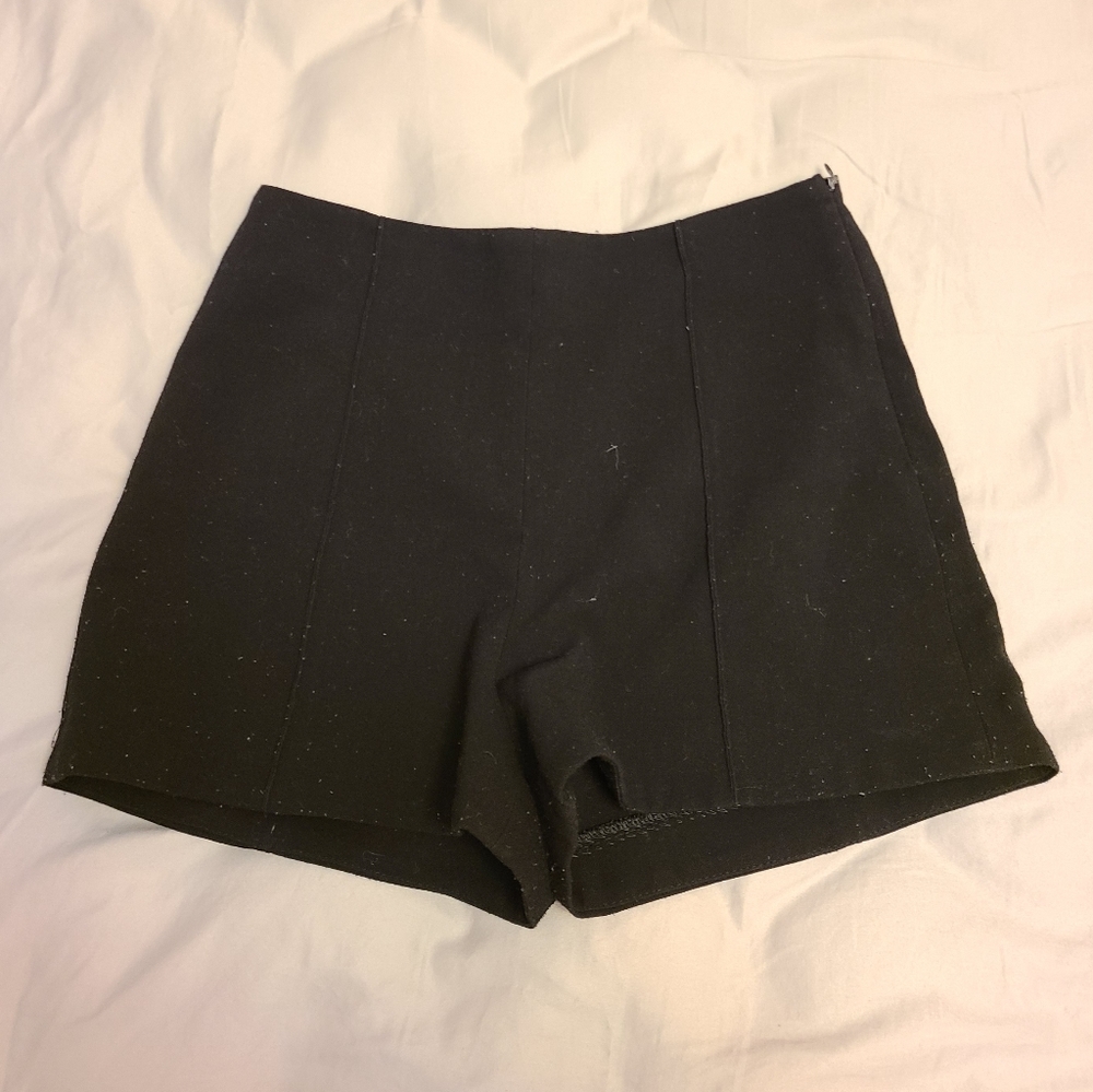 Black High Waisted Shorts